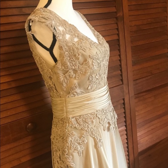 Formal Jade By Jasmine gown in latte - Picture 5 of 6